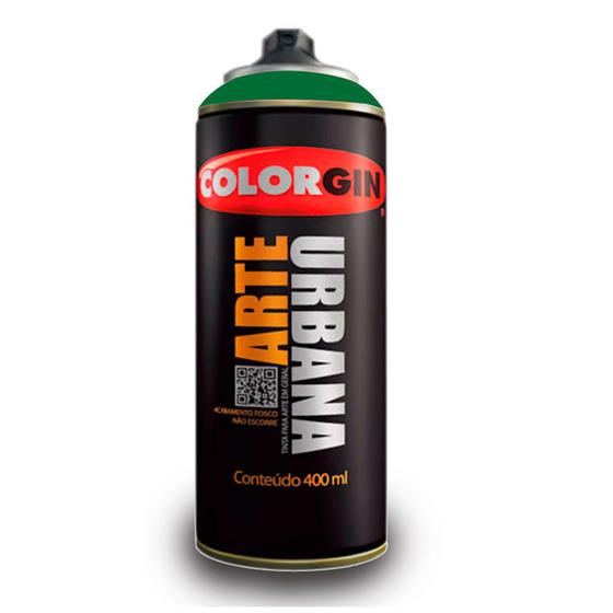 Tinta Spray Arte Urbana Colorgin 400 ml Verde Bandeira - 906 Menor preço em Tinta Spray Arte Urbana Colorgin 400 ml Verde Bandeira - 906