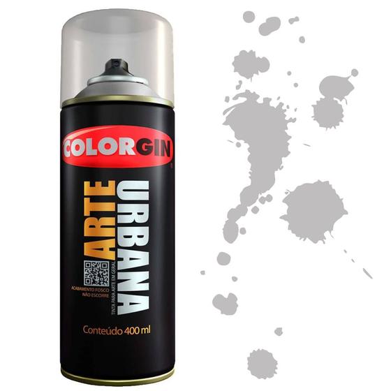 Tinta Spray Arte Urbana Colorgin 400ml Cinza Claro - 934 Menor preço em Tinta Spray Arte Urbana Colorgin 400ml Cinza Claro - 934