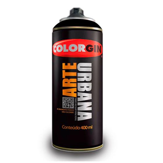 Imagem de Tinta Spray Arte Urbana Colorgin 400ml Preto 945