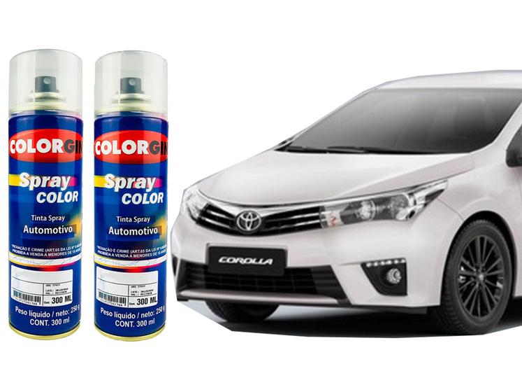 Tinta Spray Automotiva Branco Bossa Nova - 058 Toyota 300ml + Spray ...