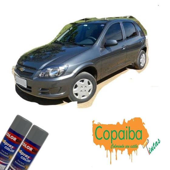 Imagem de Tinta Spray Automotiva (CINZA) NA COR DO SEU CARRO 300ml Feita na máquina - COLORGIN