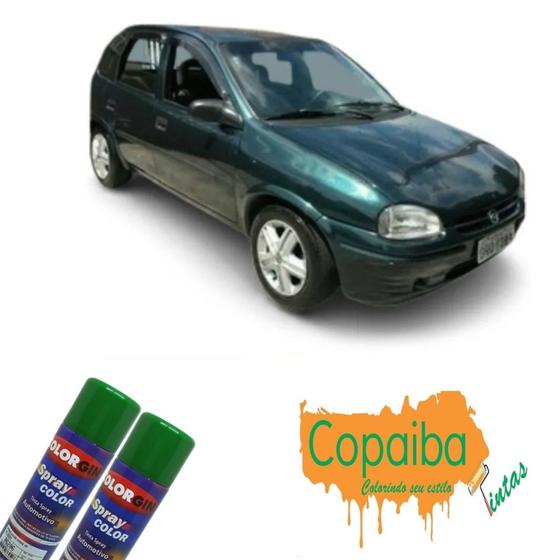 Imagem de Tinta Spray Automotiva (VERDE METÁLICO) NA COR DO SEU CARRO 300ml Feita na máquina - COLORGIN