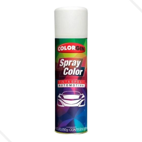 Imagem de Tinta Spray Automotivo Colorgin Branco Fosco - 300ml