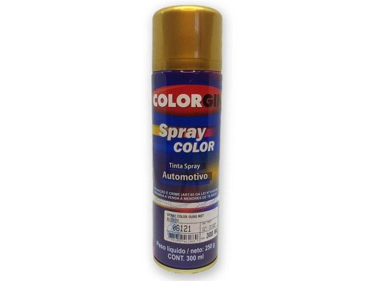 Imagem de Tinta Spray Automotivo Ouro Metalizado Colorgin 300ml