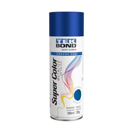 Imagem de Tinta spray azul metalico 350ml tek bond