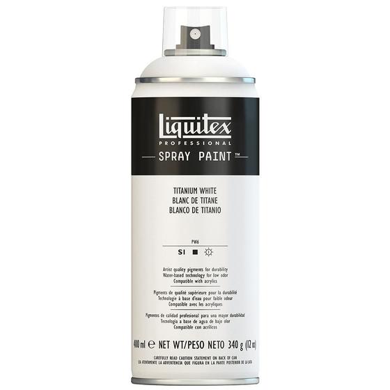 Imagem de Tinta Spray Base Água Liquitex 400ml 0432 Titanium White