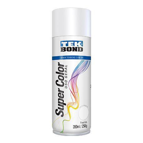 Tinta Spray Branco Fosco 350ml - Tekbond Menor preço em Tinta Spray Branco Fosco 350ml - Tekbond
