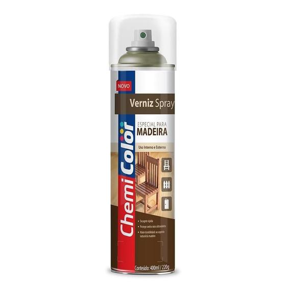 Tinta Spray Chemicolor Verniz para Madeira Mogno 400ml - Tinta Spray ...