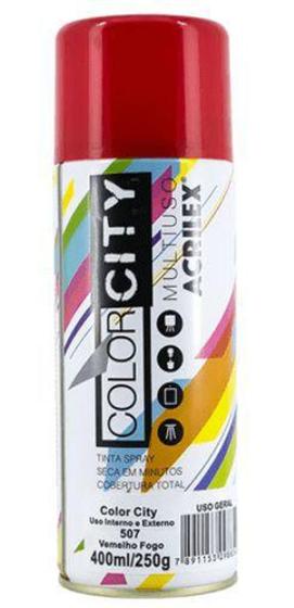 Imagem de Tinta Spray Color City Multiuso 400ml Vermelho - Acrilex