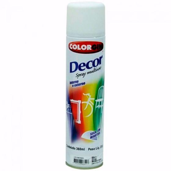 Imagem de Tinta Spray Colorgin Decor Branco 8641 - 360ml.