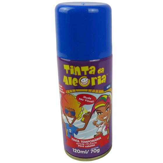 Imagem de Tinta Spray da Alegria para Cabelo Azul 120ml/70g - Semaan