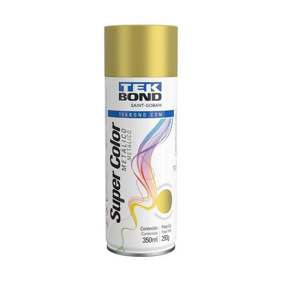 Imagem de Tinta spray dourado 350ml tek bond