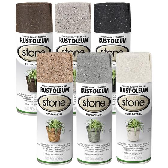 Tinta Spray Efeito Pedra Stone Artesanato Rust Oleum Imagem de Tinta Spray Efeito Pedra Stone Artesanato Rust Oleum