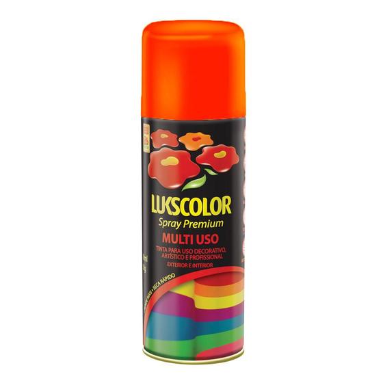 Imagem de Tinta Spray Lukscolor Mult Laranja Brilhan 400ml