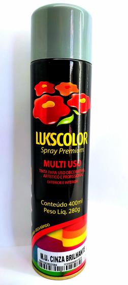 Imagem de Tinta Spray Lukscolor Uso Geral 400ml Brilho E Fosco Premium