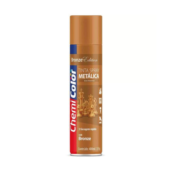 Imagem de Tinta Spray Metálica Bronze 400ml Chemicolor