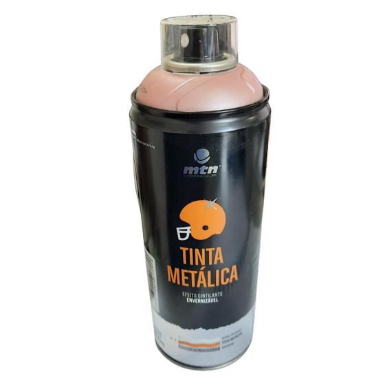 Imagem de Tinta Spray Metálica Rose Gold Efeito Cintilante - Montana