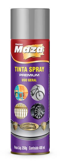 Imagem de Tinta Spray Metálico Prata Maza