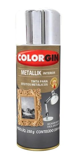 Imagem de Tinta Spray Metallik Colorgin Efeito Metalizado Várias Cores