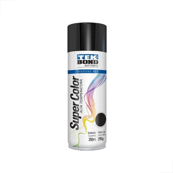 Imagem de Tinta Spray Multiuso Tek Bond 350ml 250g - Preto Fosco