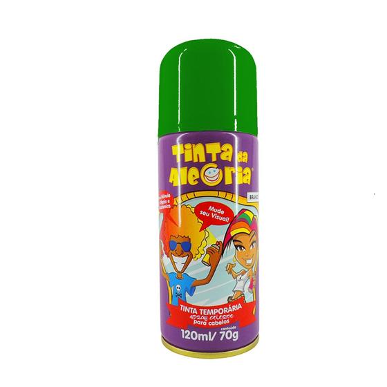 Imagem de Tinta Spray Para Cabelo 120ml verde