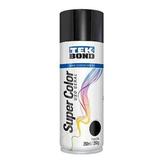 Imagem de Tinta Spray Preto Brilhante 350ml - Tekbond