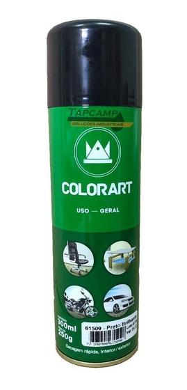 Imagem de Tinta Spray Preto Brillhante uso Geral Colorart 300ml