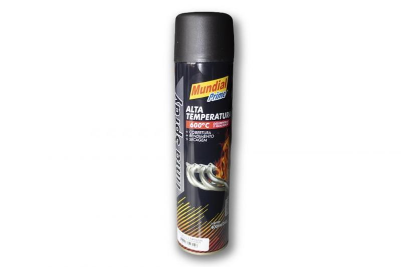 Imagem de Tinta spray preto fosco (alta temperatura)