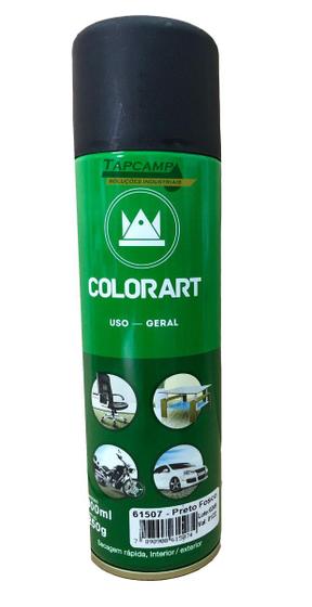 Imagem de Tinta Spray Preto Fosco para objetos de Uso Geral Colorart 300 ml