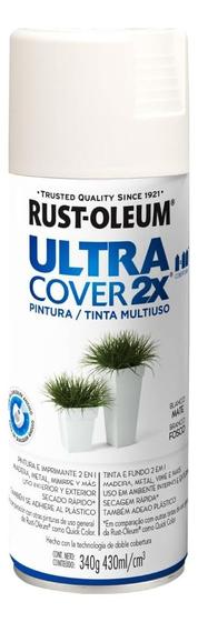 Imagem de Tinta Spray Rust Oleum Ultra Cover Branco 430ml - Acabamento