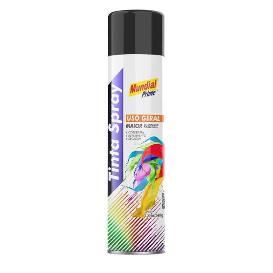 Imagem de Tinta Spray Semi Brilho preto 400ml AE0100152 Mundial Prime