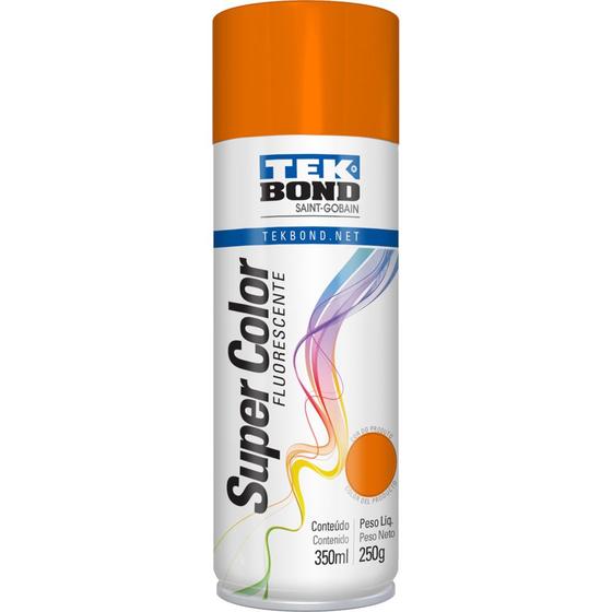 Imagem de Tinta Spray Super Color Fluorescente 350ml - TEKBOND