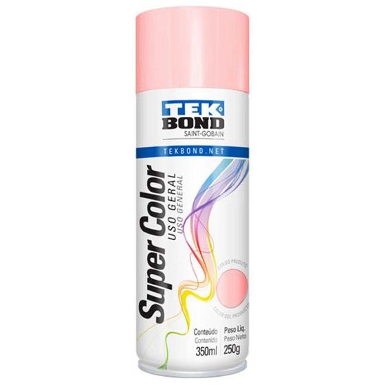 Imagem de Tinta Spray Super Color Uso Geral 350ml Rosa Tekbond