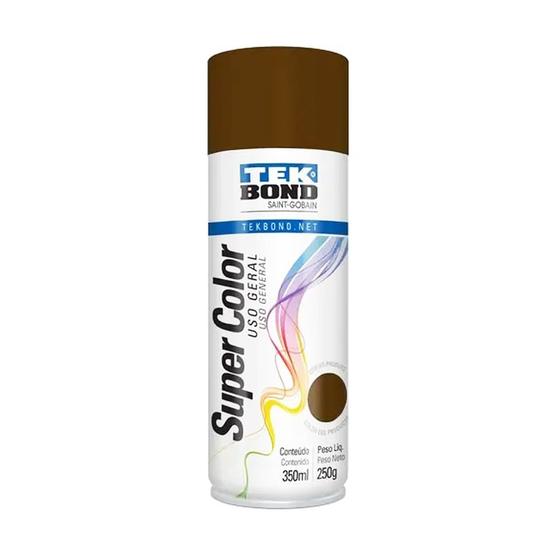 Imagem de Tinta Spray Super Color Uso Geral Marrom 350ml/250g Tek Bond