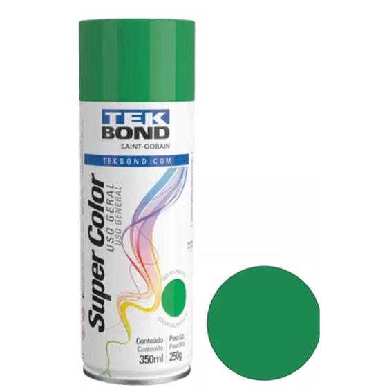 Imagem de Tinta Spray TekBond verde brilhante Uso Geral 350ml