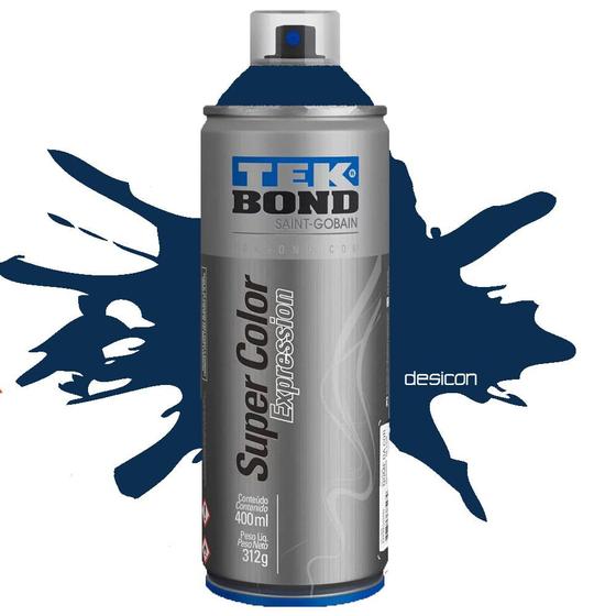 Imagem de Tinta Spray Tons De Azul Expression 400ml Tekbond Cor Azul