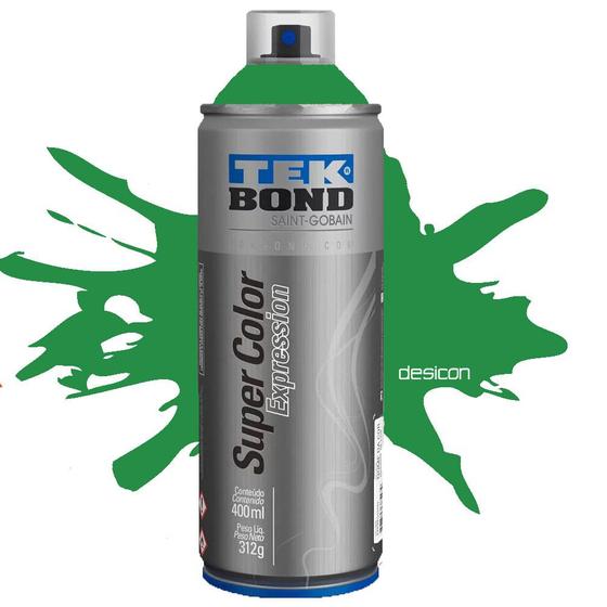 Imagem de Tinta Spray Tons De Verde Expression 400ML Tekbond Cor Verde