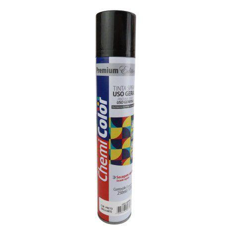 Imagem de Tinta Spray USO Geral 250ml Preto Brilhante