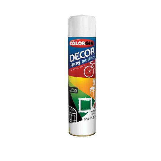 Imagem de Tinta spray uso geral 360ml branco fosco decor - COLORGIN