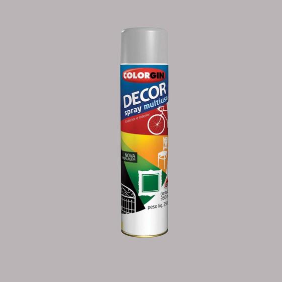 Imagem de Tinta spray uso geral 360ml primer cinza decor - COLORGIN