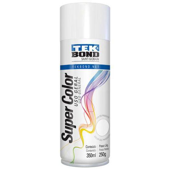 Imagem de Tinta spray uso geral branco brilhante 350ml/250g - TEK BOND