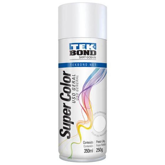 Imagem de Tinta spray uso geral branco fosco 350ml/250g - TEK BOND