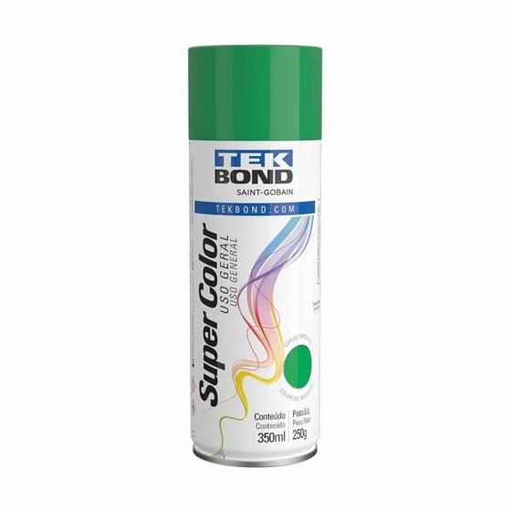 Imagem de Tinta spray uso geral verde 350ml- tekbond