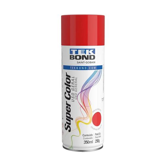 Imagem de Tinta spray vermelho 350ml tek bond