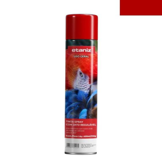 Imagem de Tinta Spray Vermelho Fosco Ug Etaniz - 400ml