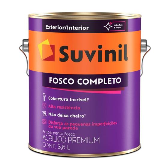 Tinta Suvinil Acrílico Fosco Completo Premium 3,6L é boa?