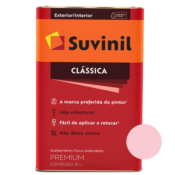 Imagem de Tinta Suvinil Clássica Premium Fosco Talco Rosa