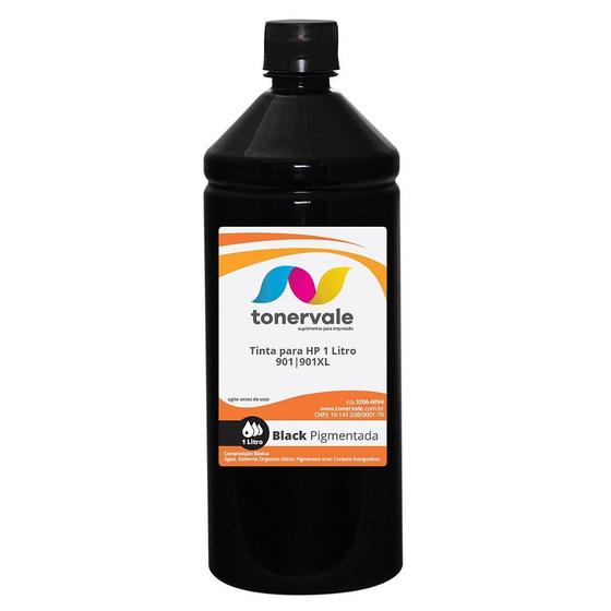 Imagem de Tinta Tankfull Para HP 901 Black Pigmentada - HP J4660 J4580 J4680 J4500 J4550 J4540 de 1 Litro