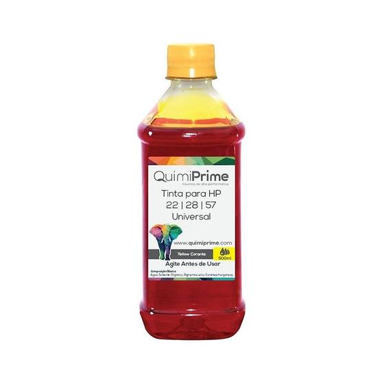 Imagem de Tinta Tankfull Para Recarga HP 662 122 60 901 Impressora HP 3050 2050 2546 1516 F4480 F4680 J4580 F4660 Yello