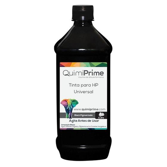 Imagem de Tinta Tankfull Para Recarga HP Universal Pigmentada Black de 1L - Quimiprime